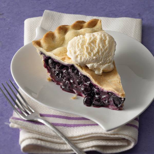 Aware-winning Ever So Humble Pie Company wild blueberry pie