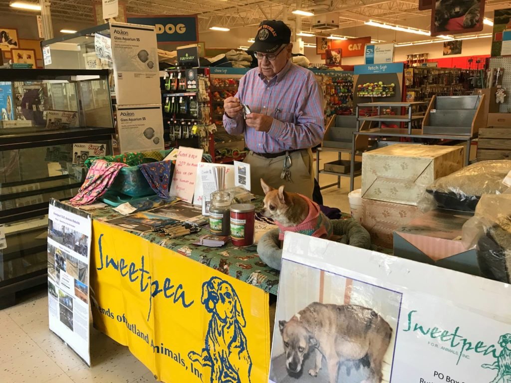 Shows our table at Auburn Petco