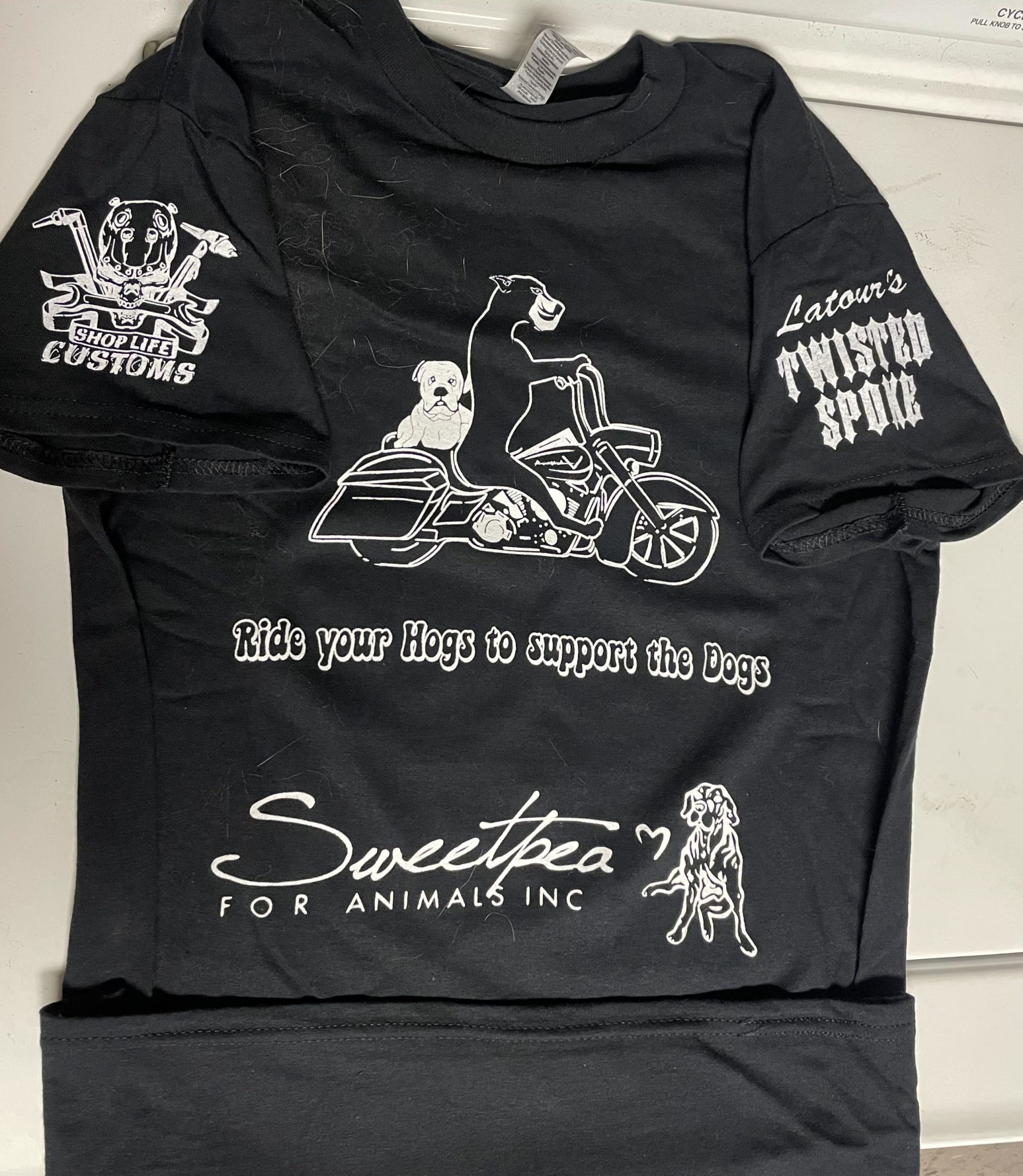 Ride Your Hogs to Support the Dogs T-shirt